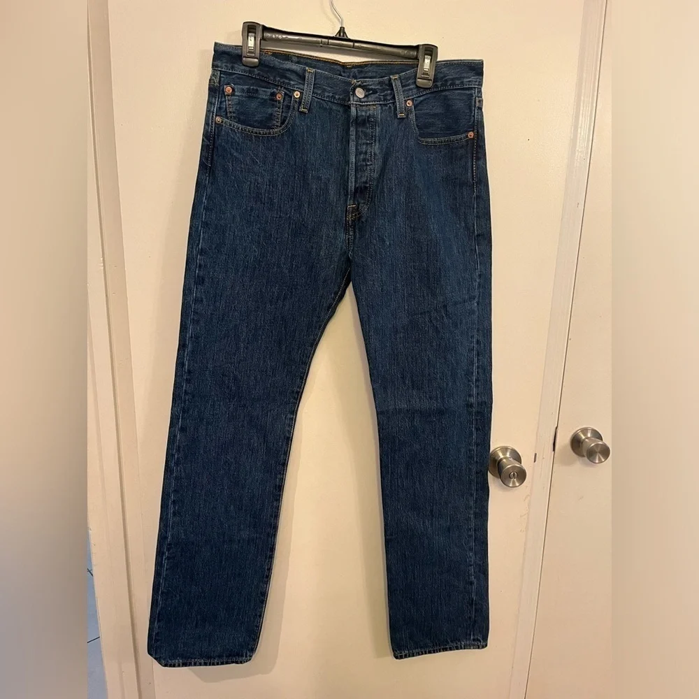 Levi's 501 Classic Blue Jeans, mens, size 33 x 34